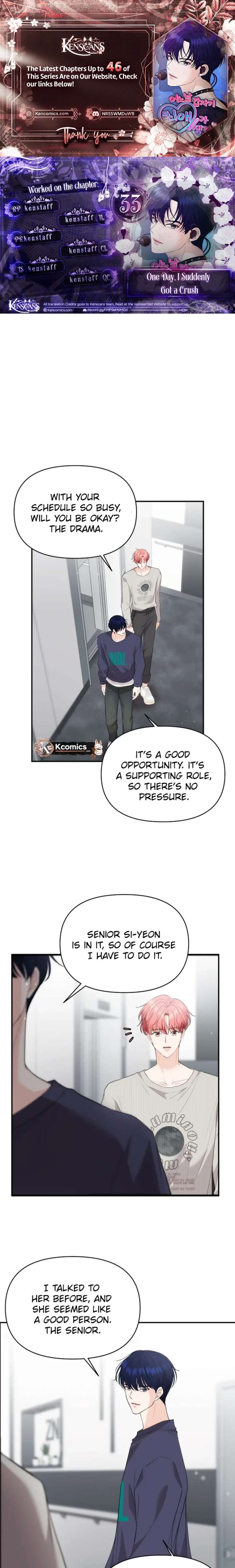 One Day, I Suddenly Got a Crush Chapter 33 - Page 1