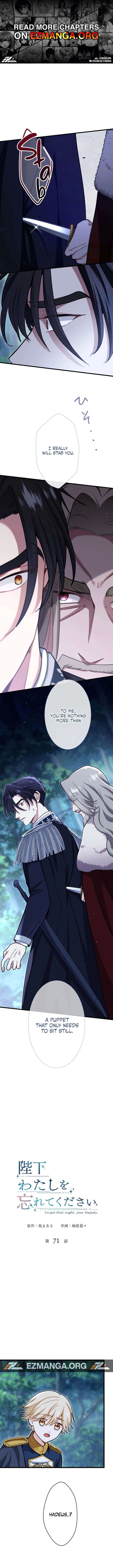 Forget That Night, Your Majesty Chapter 71 - Page 1