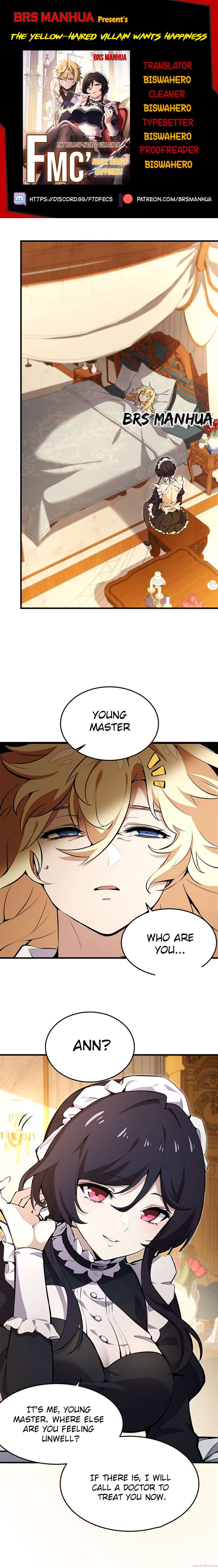 The Yellow-Haired Villain in Female Main Character’s Novel Wants Happiness Chapter 11 - Page 1