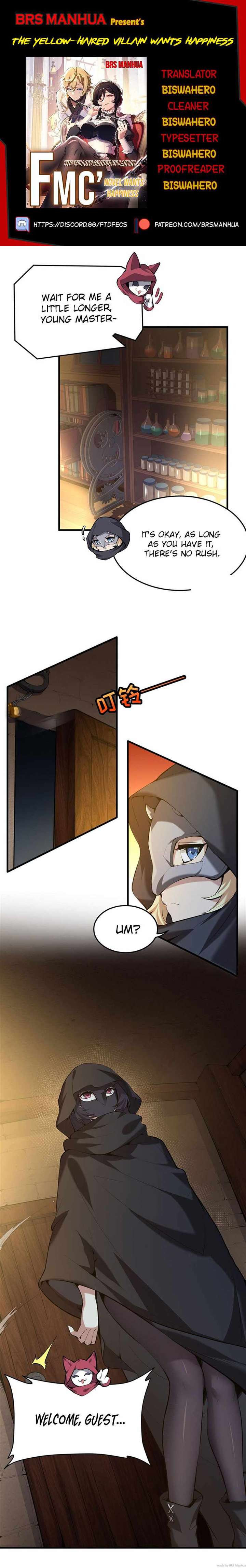 The Yellow-Haired Villain in Female Main Character’s Novel Wants Happiness Chapter 4 - Page 1