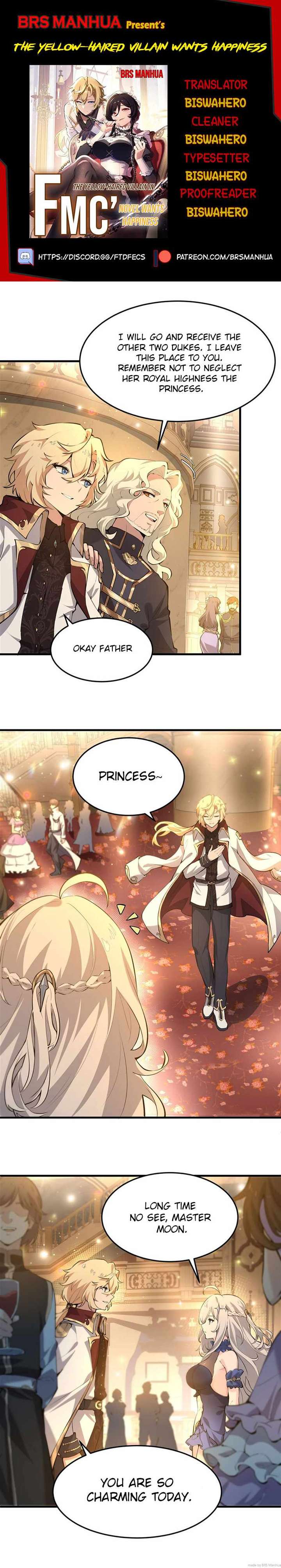 The Yellow-Haired Villain in Female Main Character’s Novel Wants Happiness Chapter 5 - Page 1