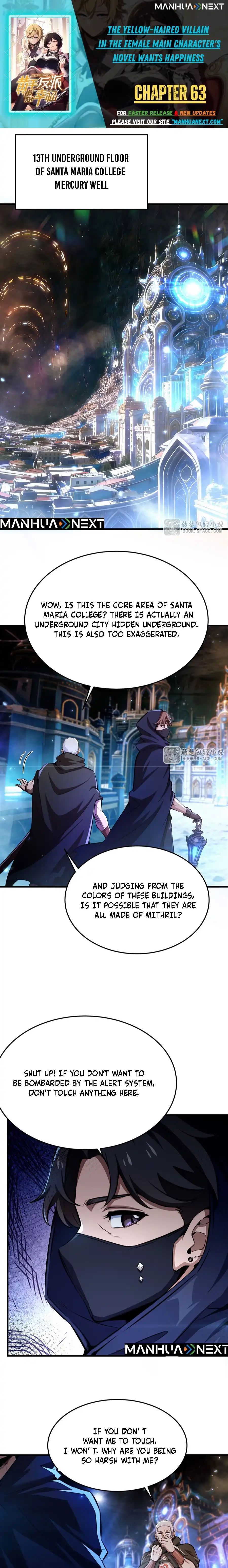 The Yellow-Haired Villain in Female Main Character’s Novel Wants Happiness Chapter 63 - Page 1