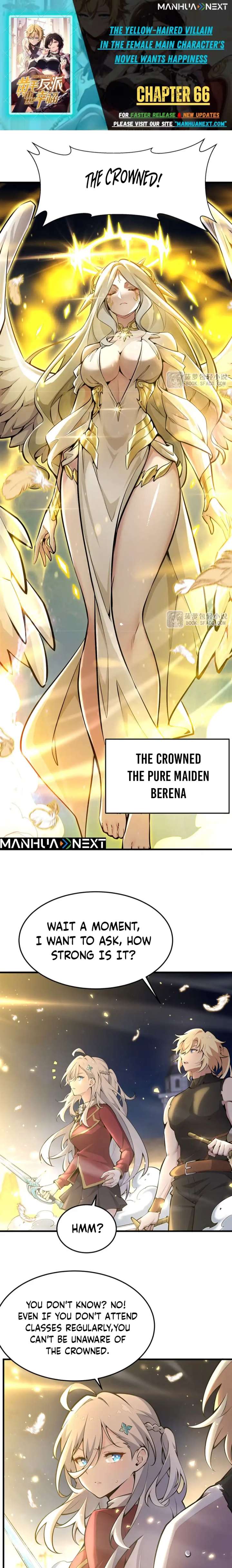 The Yellow-Haired Villain in Female Main Character’s Novel Wants Happiness Chapter 66 - Page 1