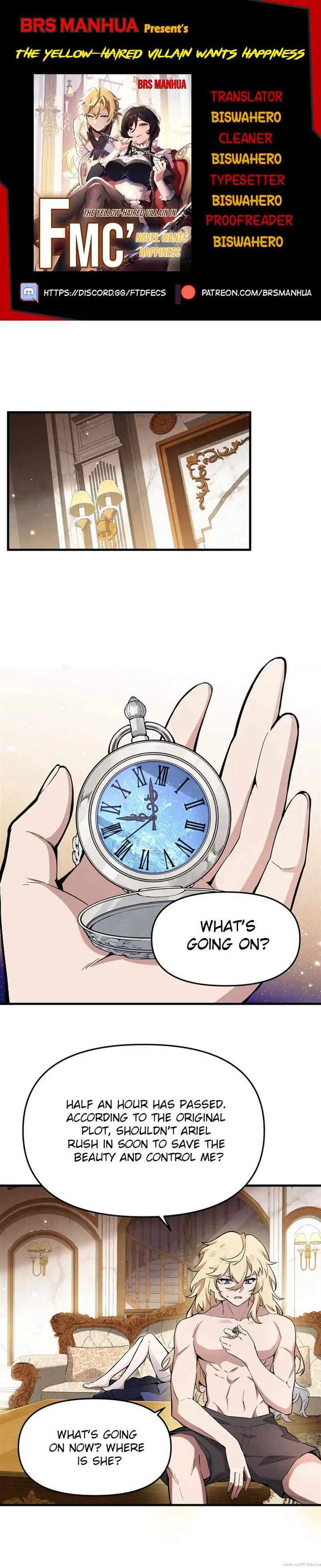 The Yellow-Haired Villain in Female Main Character’s Novel Wants Happiness Chapter 7 - Page 1