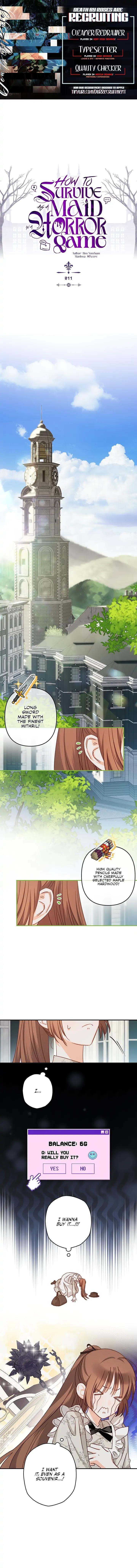 How to Survive as a Maid in a Horror Game Chapter 11 - Page 1