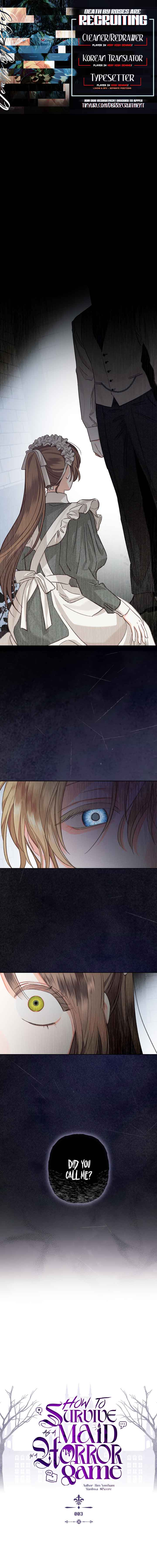 How to Survive as a Maid in a Horror Game Chapter 3 - Page 1