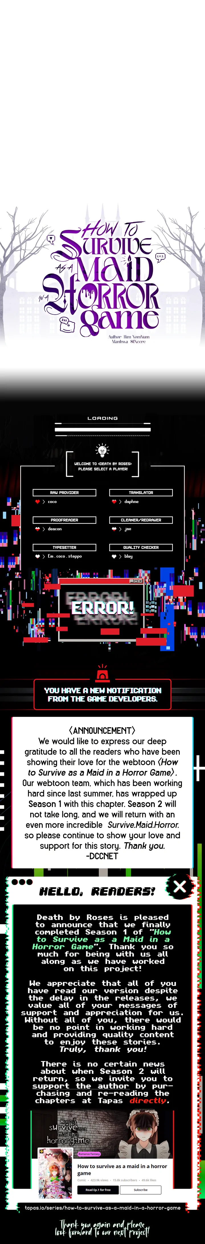 How to Survive as a Maid in a Horror Game Chapter 50 - Page 16