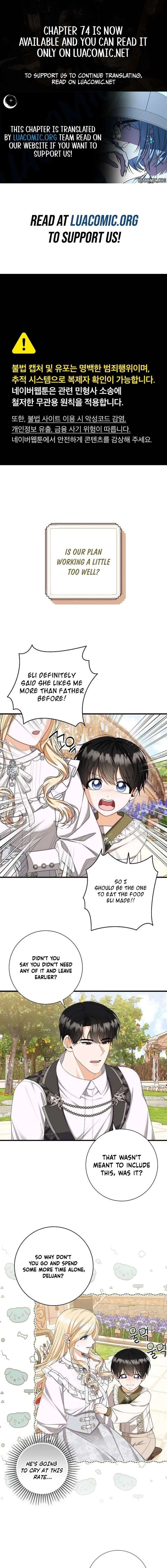 I Became the Mother of the Supporting Male Lead’s Son Chapter 70 - Page 1