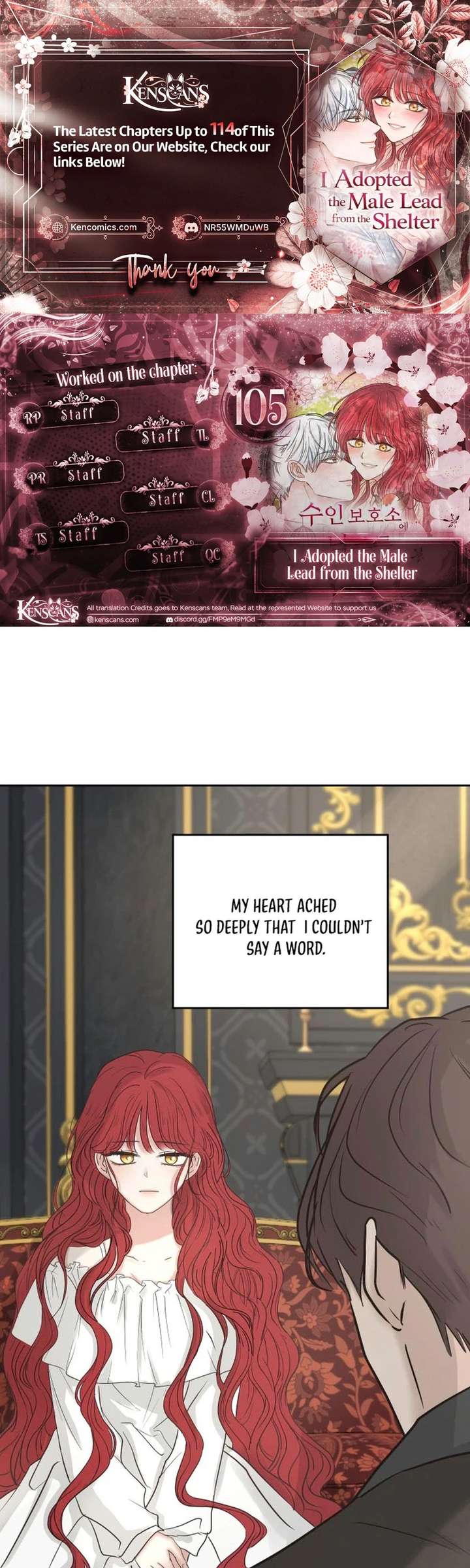 I Adopted a Male Lead From a Prison Shelter Chapter 105 - Page 1