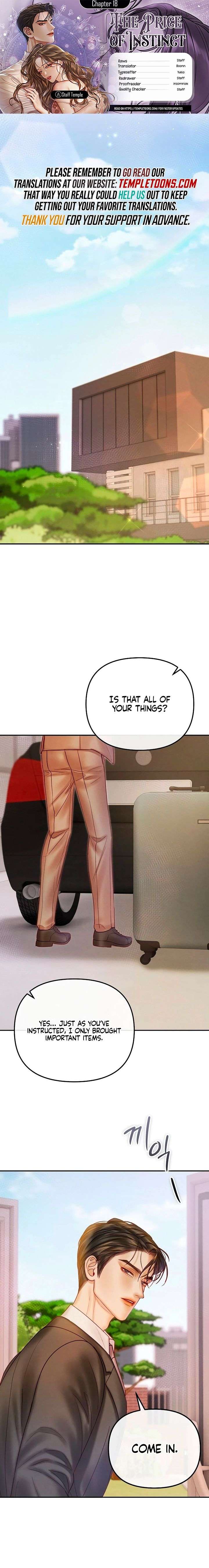 The Price of Instinct Chapter 18 - Page 1