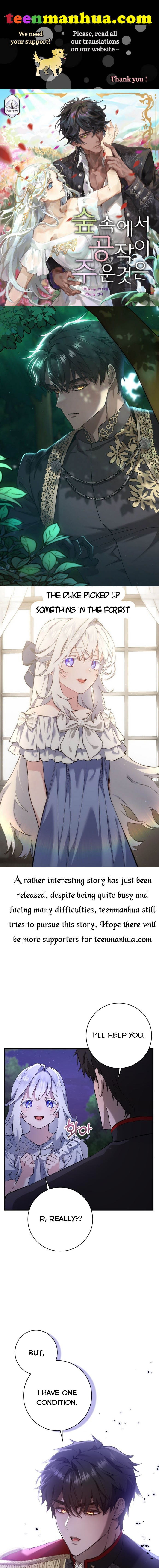 The duke picked up something in the forest Chapter 2 - Page 1