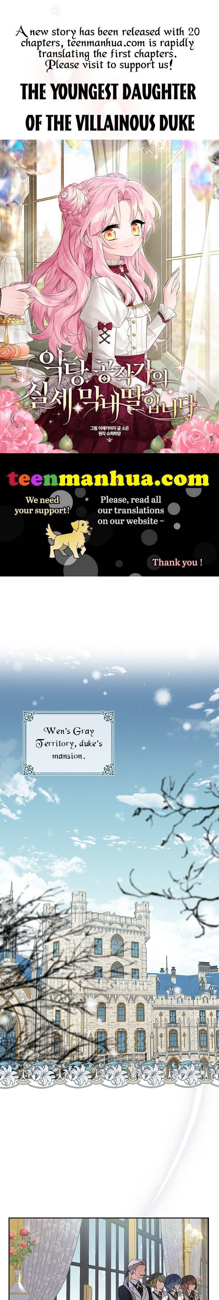 The Youngest Daughter of the Villainous Duke Chapter 2 - Page 1