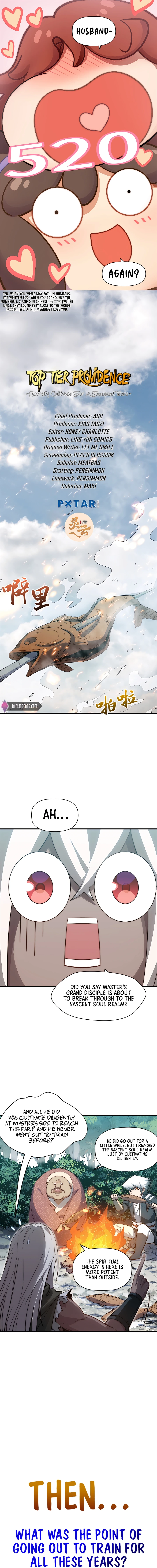 Top Tier Providence: Secretly Cultivate for a Thousand Years Chapter 110 - Page 1