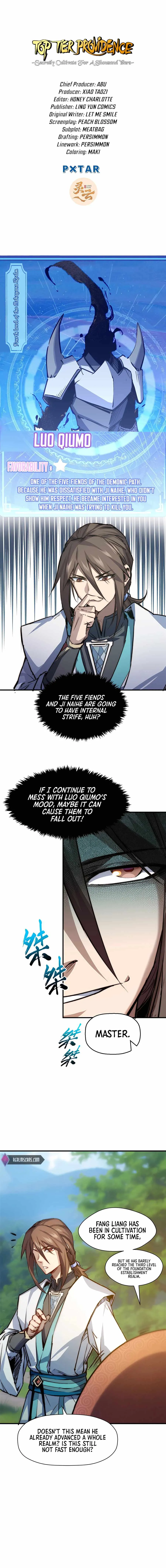 Top Tier Providence: Secretly Cultivate for a Thousand Years Chapter 125 - Page 1