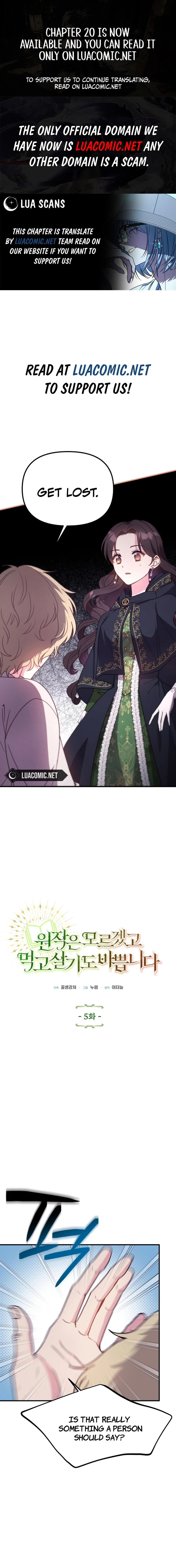 I don’t know the original, I’m too busy trying to make a living Chapter 5 - Page 1