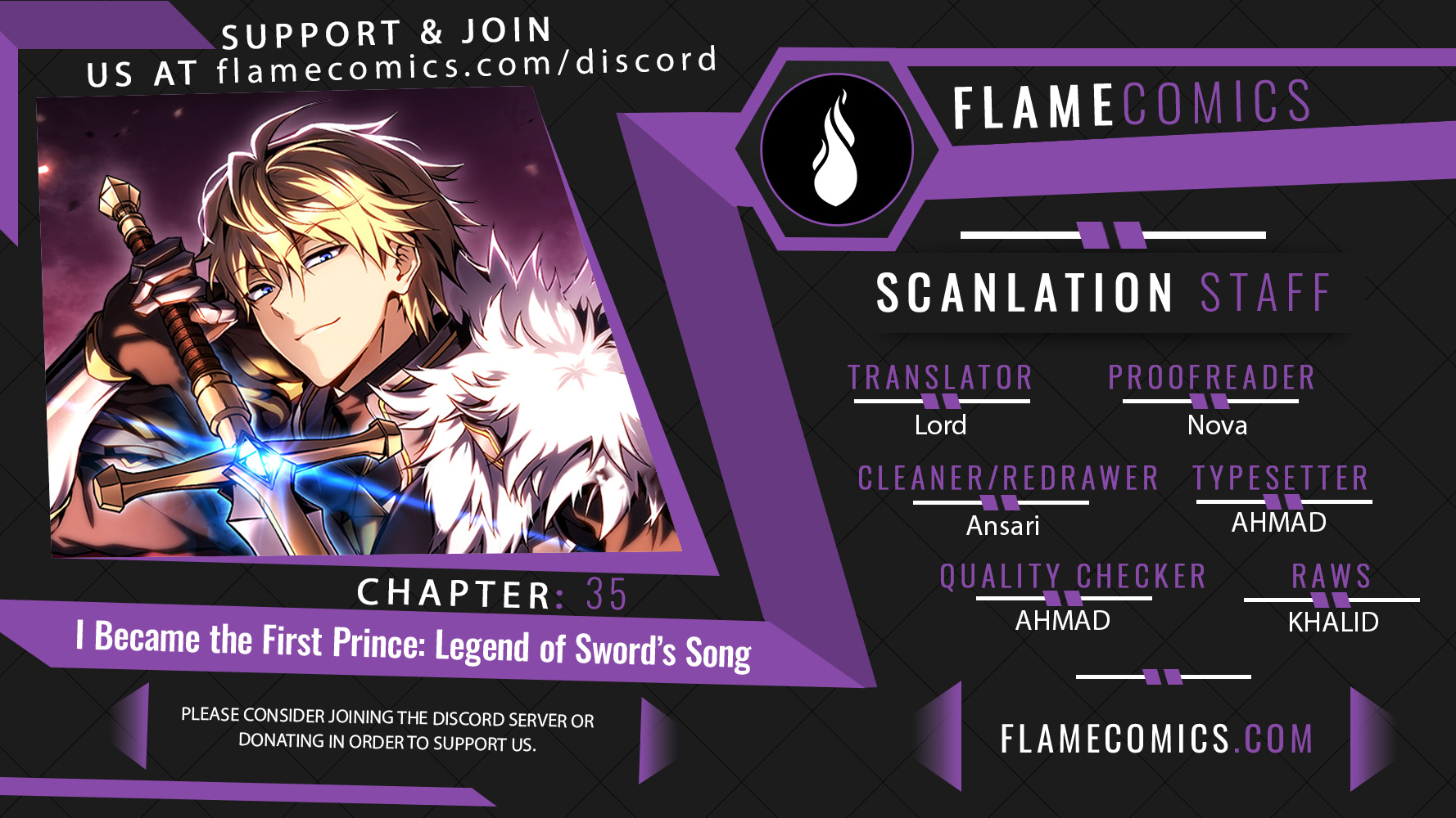 I Became the First Prince: Legend of Sword’s Song Chapter 35 - Page 1