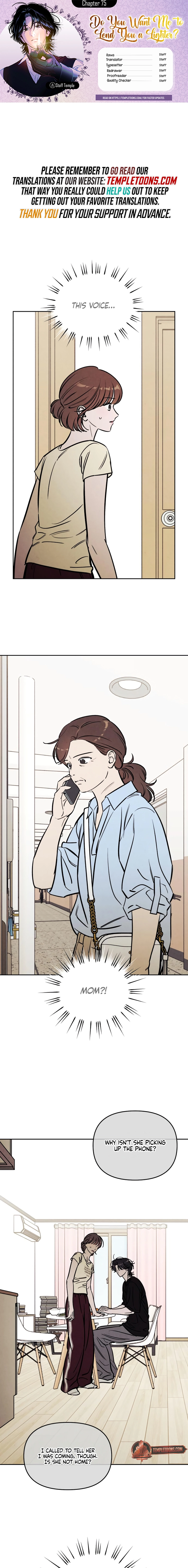 Do You Want Me to Lend You a Lighter? Chapter 75 - Page 1