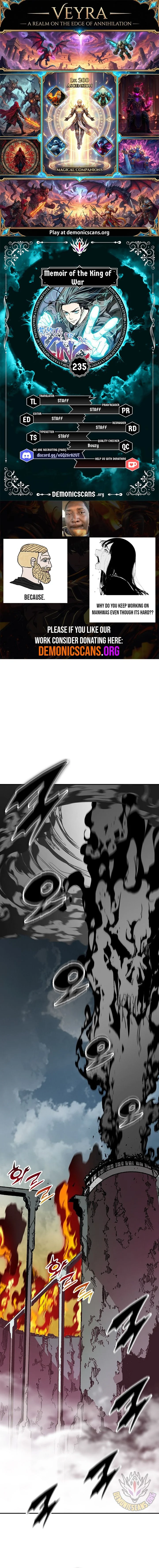 Memoir Of The God Of War Chapter 235 - Page 1