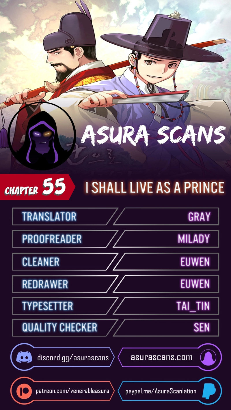 I Shall Live as a Prince Chapter 55 - Page 1