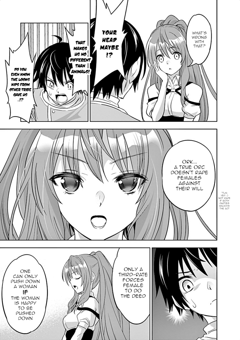 Shijou Saikyou Orc-san no Tanoshii Tanetsuke Harem Zukuri Chapter 1 - Page 22