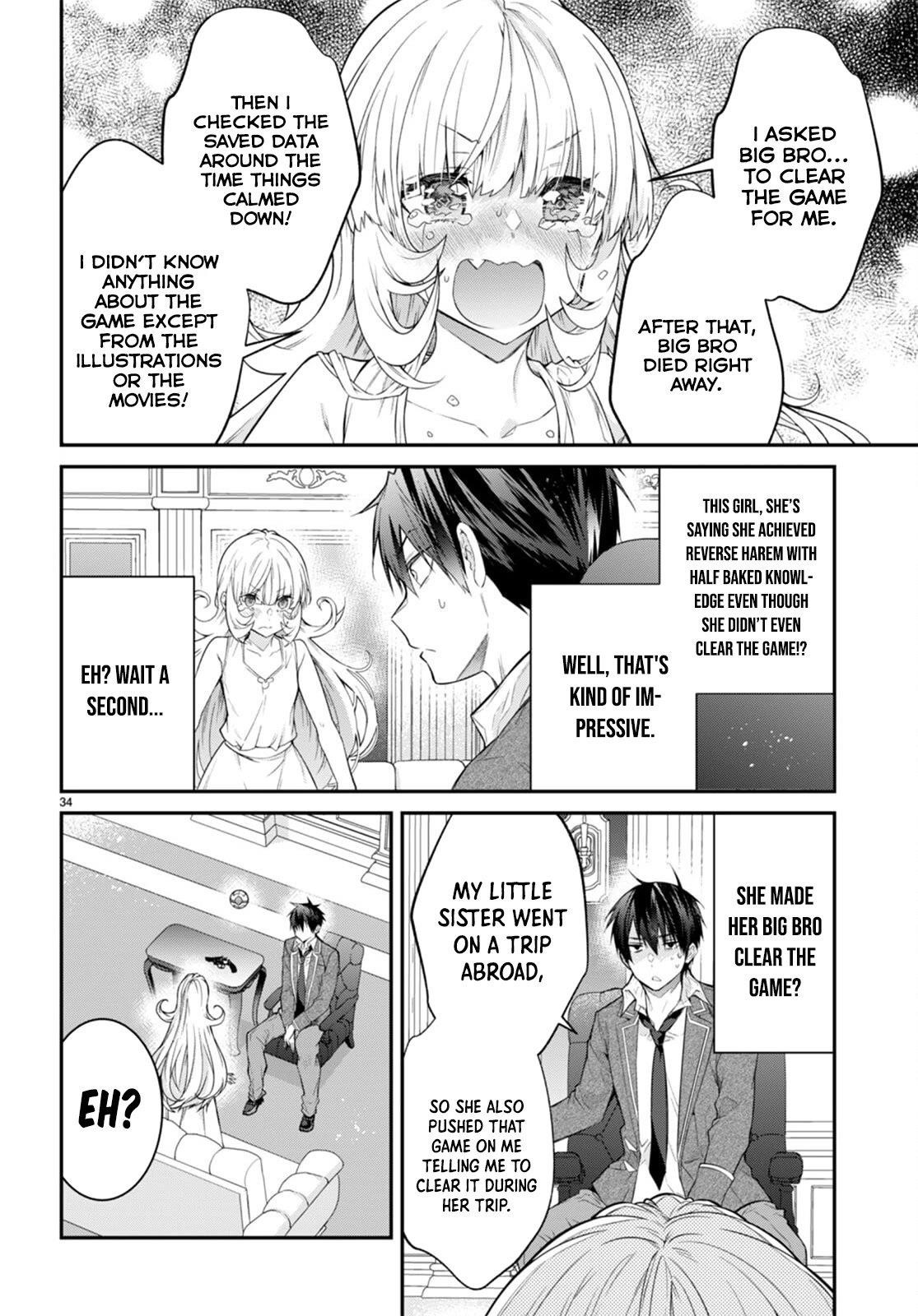Otome Game Sekai wa Mob ni Kibishii Sekai desu Chapter 51 - Page 34