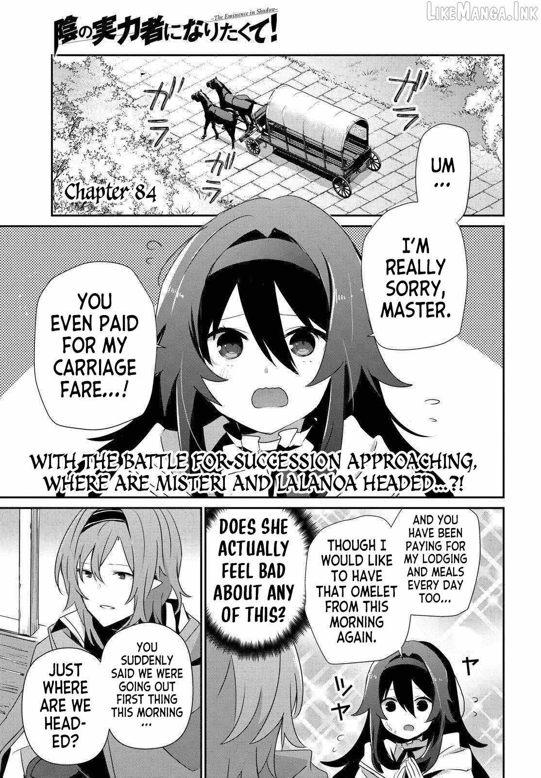 The Eminence In Shadow Chapter 84 - Page 1