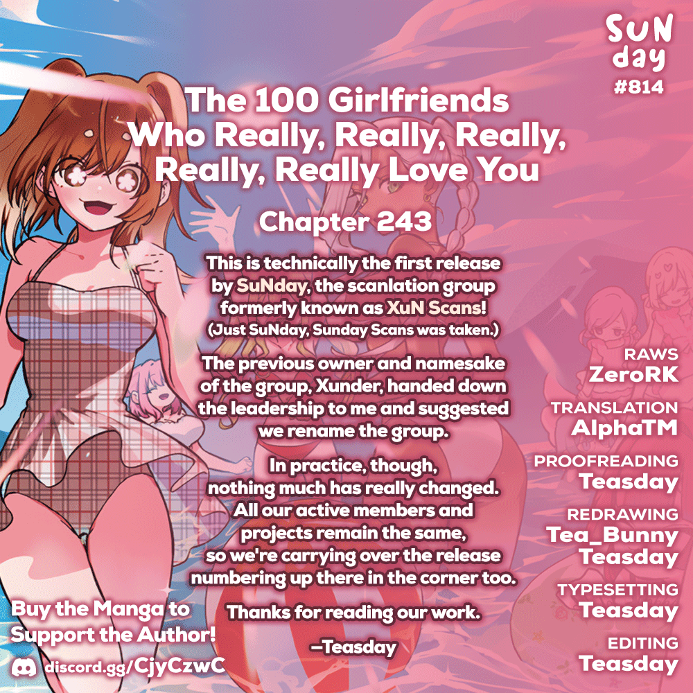The 100 Girlfriends Who Really, Really, Really, Really, Really Love You Chapter 243 - Page 1