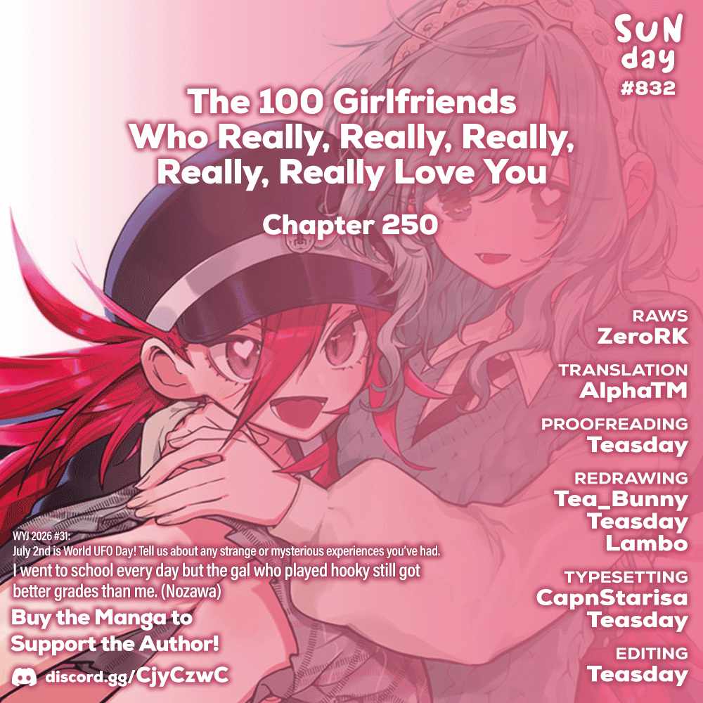 The 100 Girlfriends Who Really, Really, Really, Really, Really Love You Chapter 250 - Page 1
