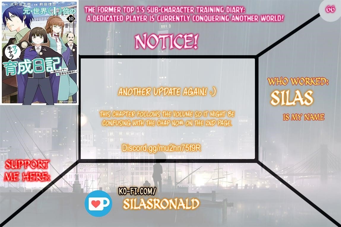 The Former Top 1’s Sub-Character Training Diary ~A Dedicated Player Is Currently Conquering Another World!~ Chapter 66 - Page 1