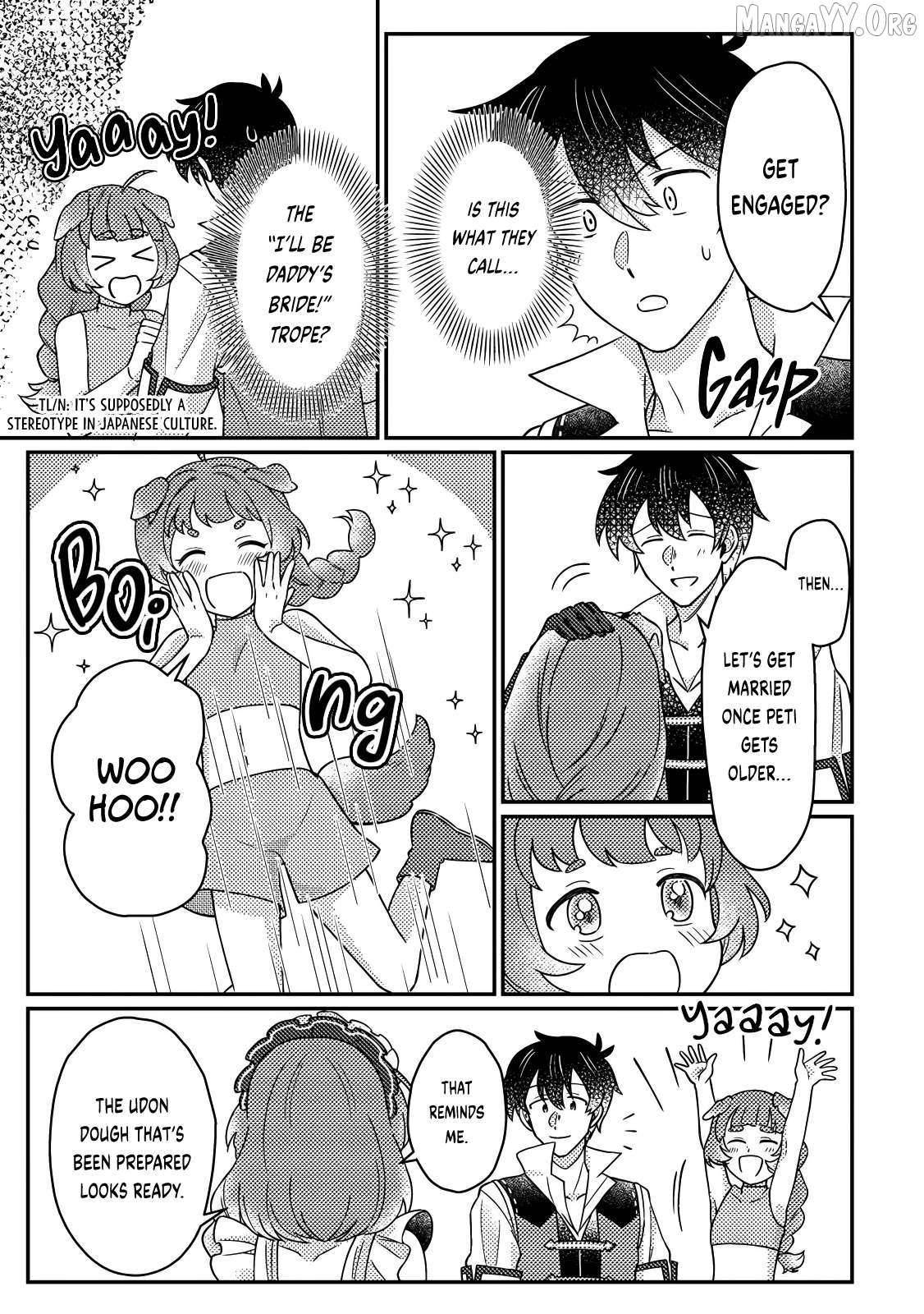 Revolution in production with the blessings of the gods – While living a leisurely, slow life in a corner of another world, somehow a diverse group of people gathered to form the strongest nation… Chapter 29.2 - Page 1