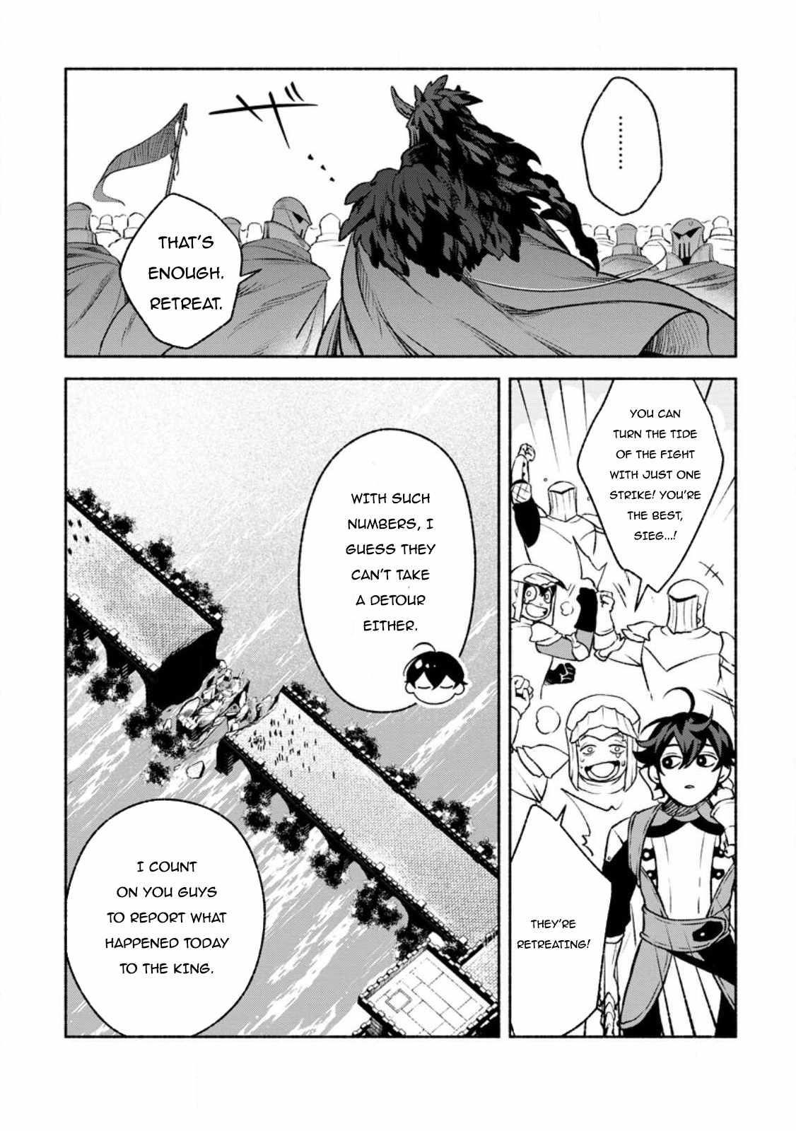 Sono Monban, Saikyou Nitsuki: Tsuihou Sareta Bougyo Ryoku 9999 no Senshi, Outo no Monban Toshite Musou Suru Chapter 26.2 - Page 10
