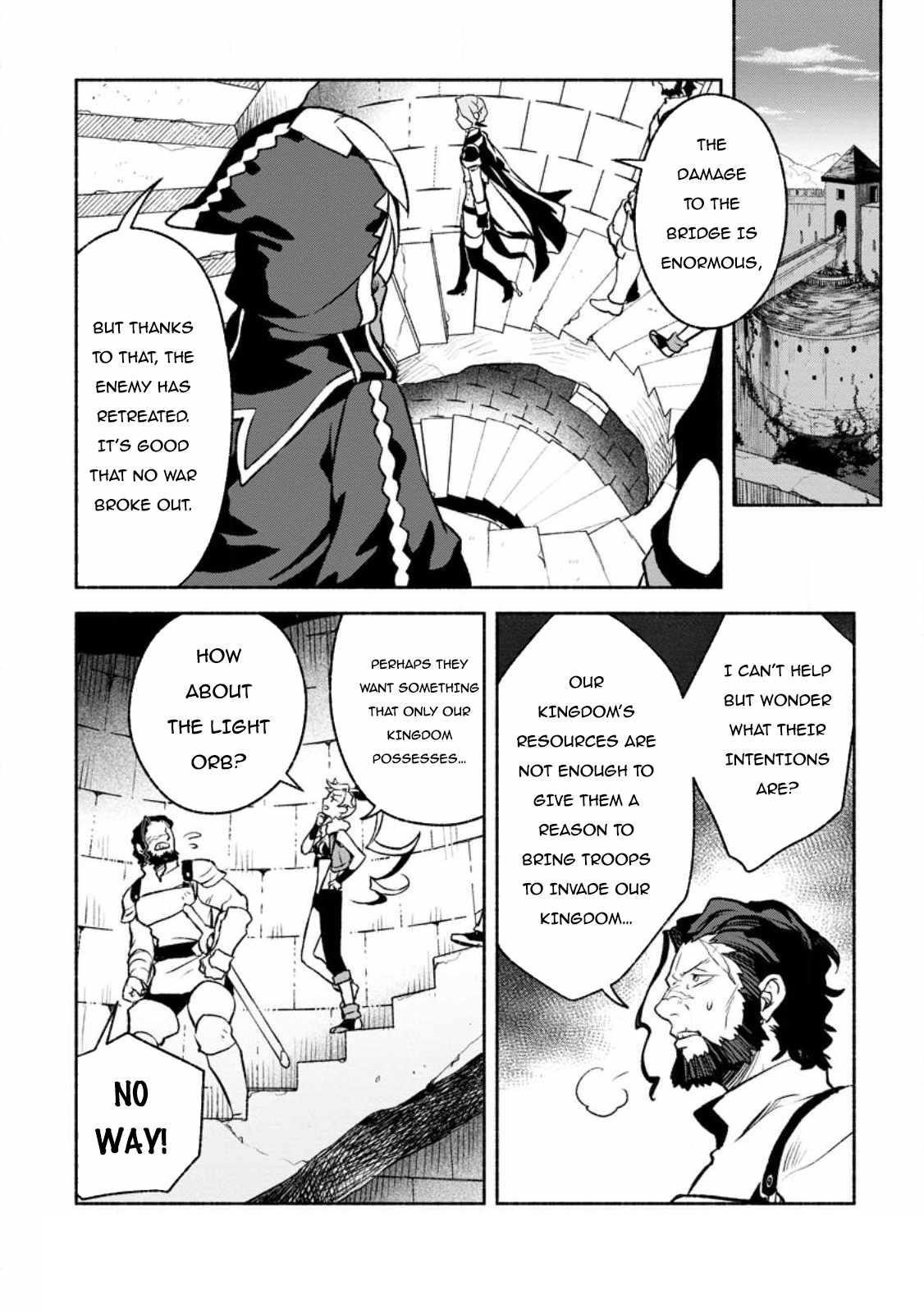 Sono Monban, Saikyou Nitsuki: Tsuihou Sareta Bougyo Ryoku 9999 no Senshi, Outo no Monban Toshite Musou Suru Chapter 26.2 - Page 12