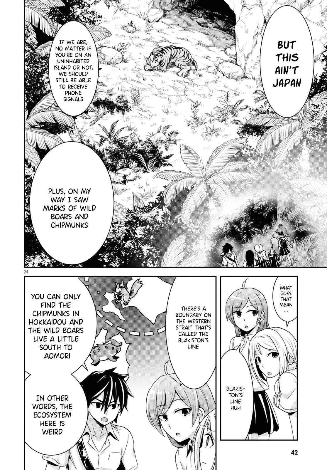 Isekai Yurutto Survival Seikatsu: Gakkou No Minna To Isekai No Mujintou Ni Tenishitakedo Ore Dake Rakushou Desu Chapter 1 - Page 27