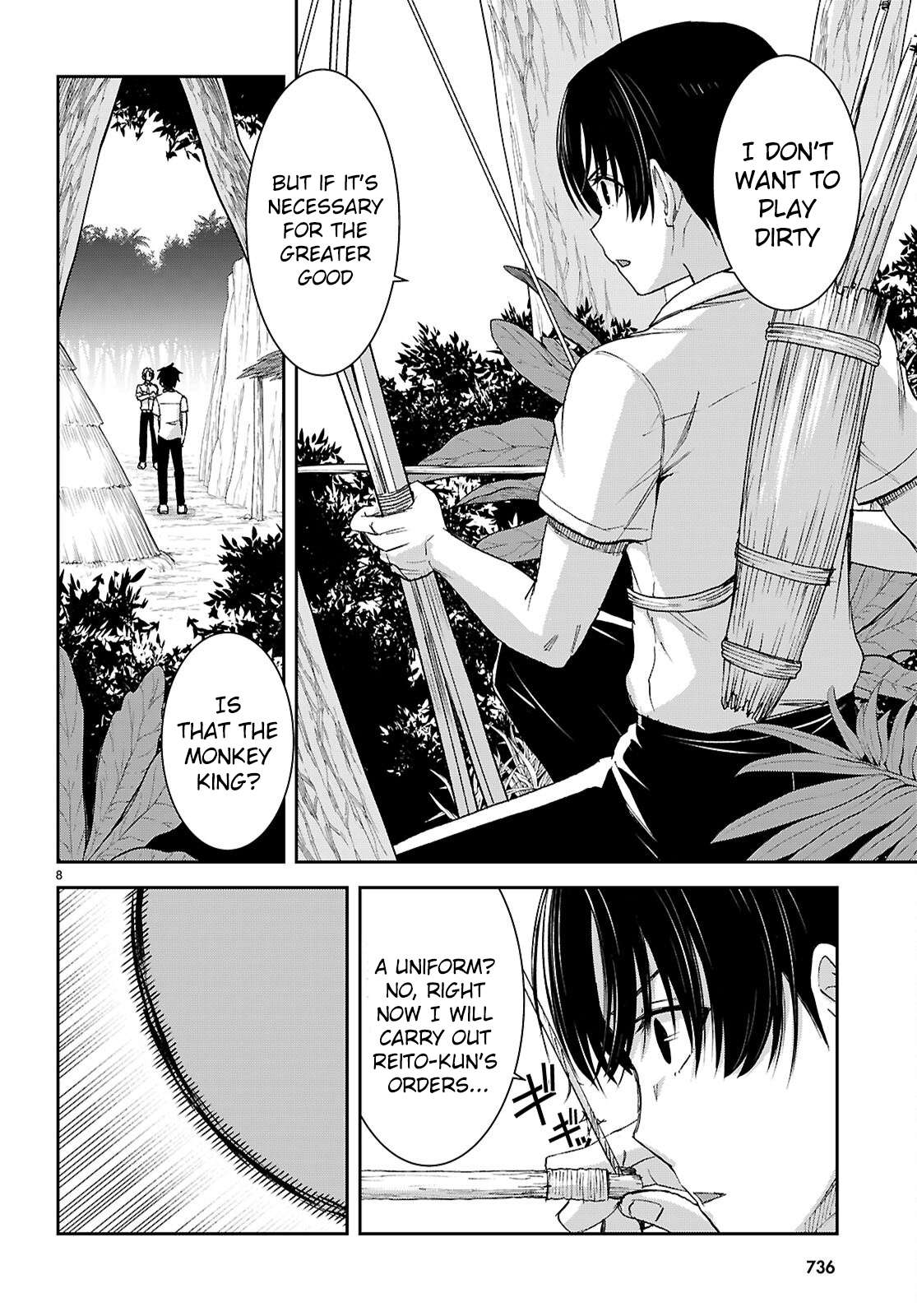 Isekai Yurutto Survival Seikatsu: Gakkou No Minna To Isekai No Mujintou Ni Tenishitakedo Ore Dake Rakushou Desu Chapter 48 - Page 9