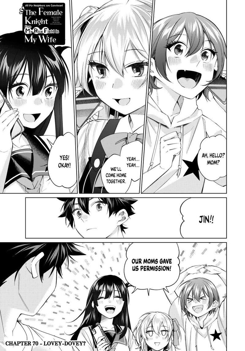 I Found a Female Knight in a Rice Field, in the Countryside They Think She’s My Wife Chapter 70 - Page 1