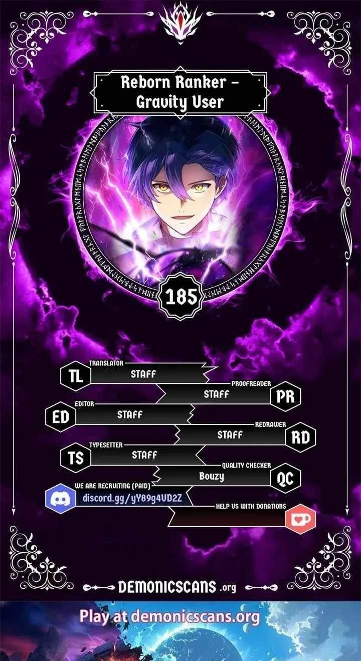 Reborn Ranker – Gravity User Chapter 185 - Page 1