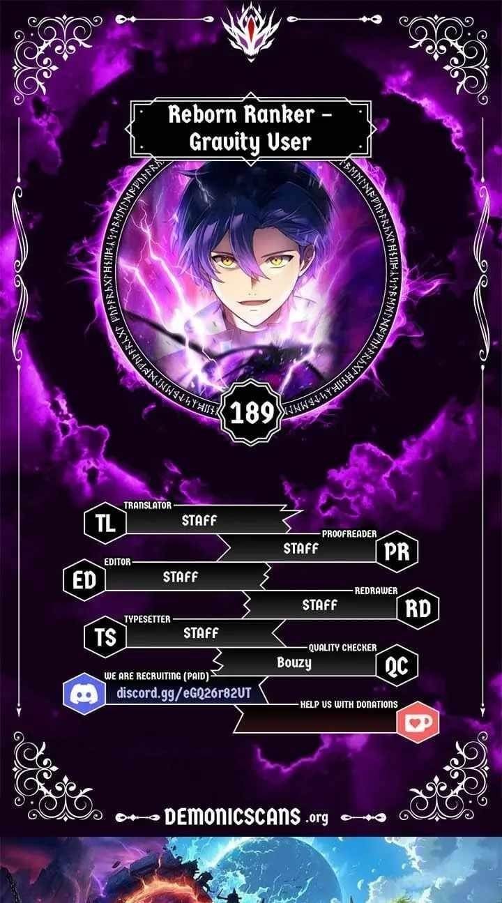 Reborn Ranker – Gravity User Chapter 189 - Page 1