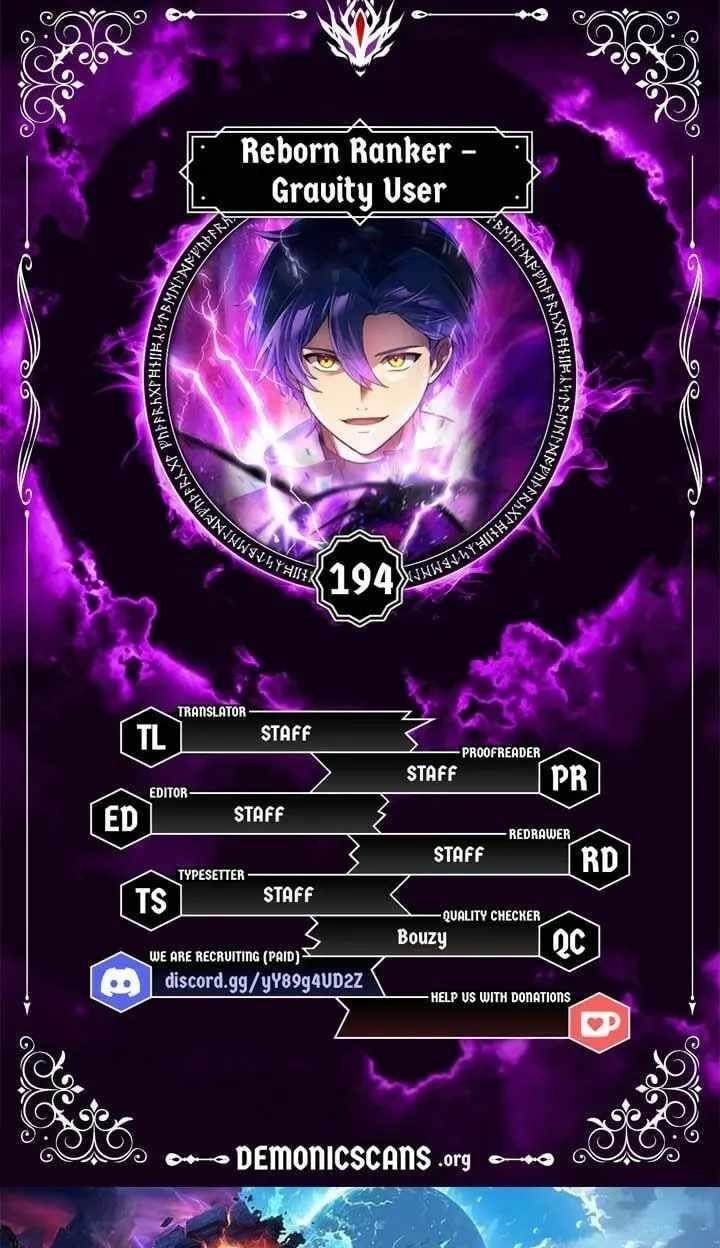 Reborn Ranker – Gravity User Chapter 194 - Page 1