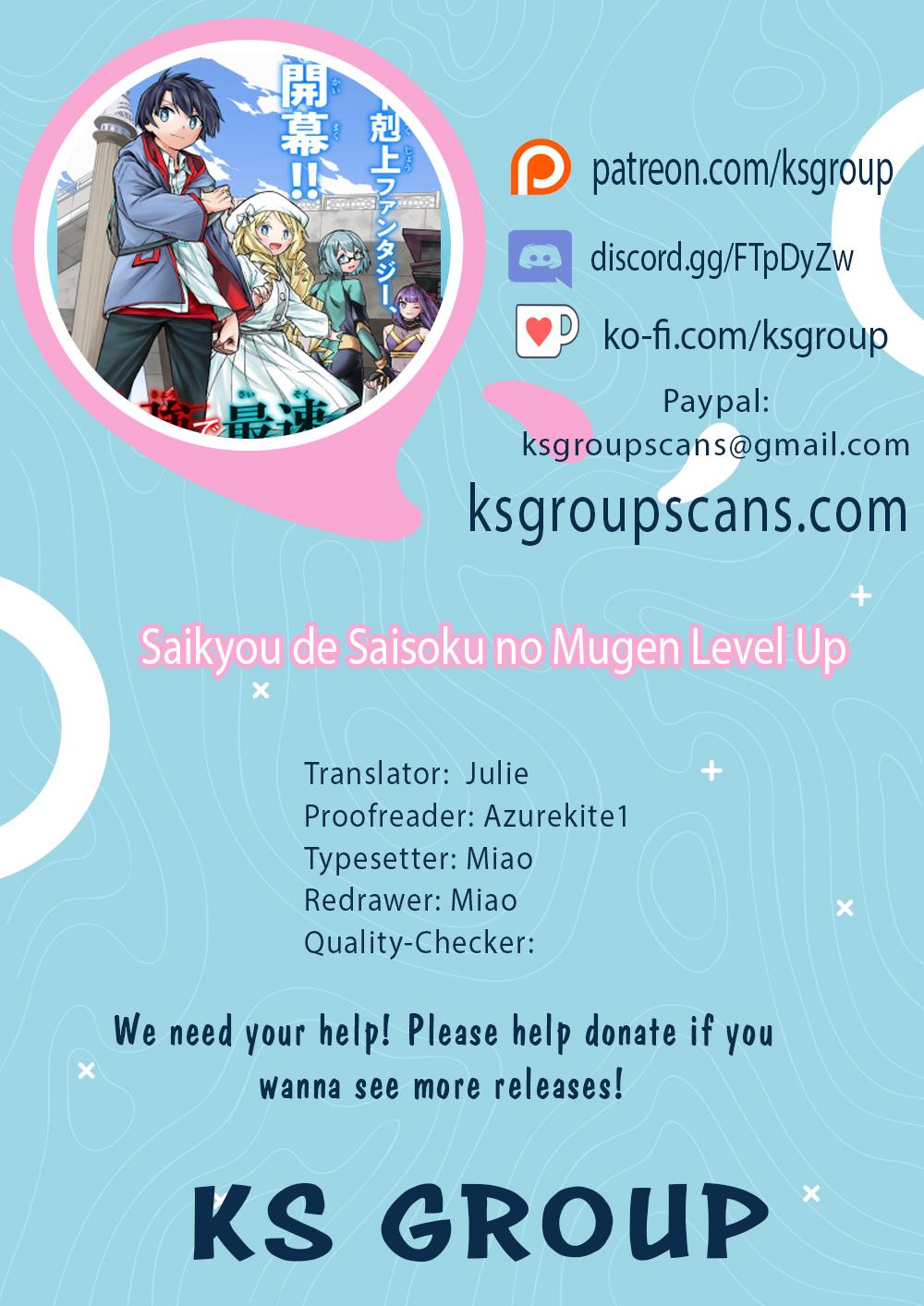 Saikyou de Saisoku no Mugen Level Up Chapter 88 - Page 1