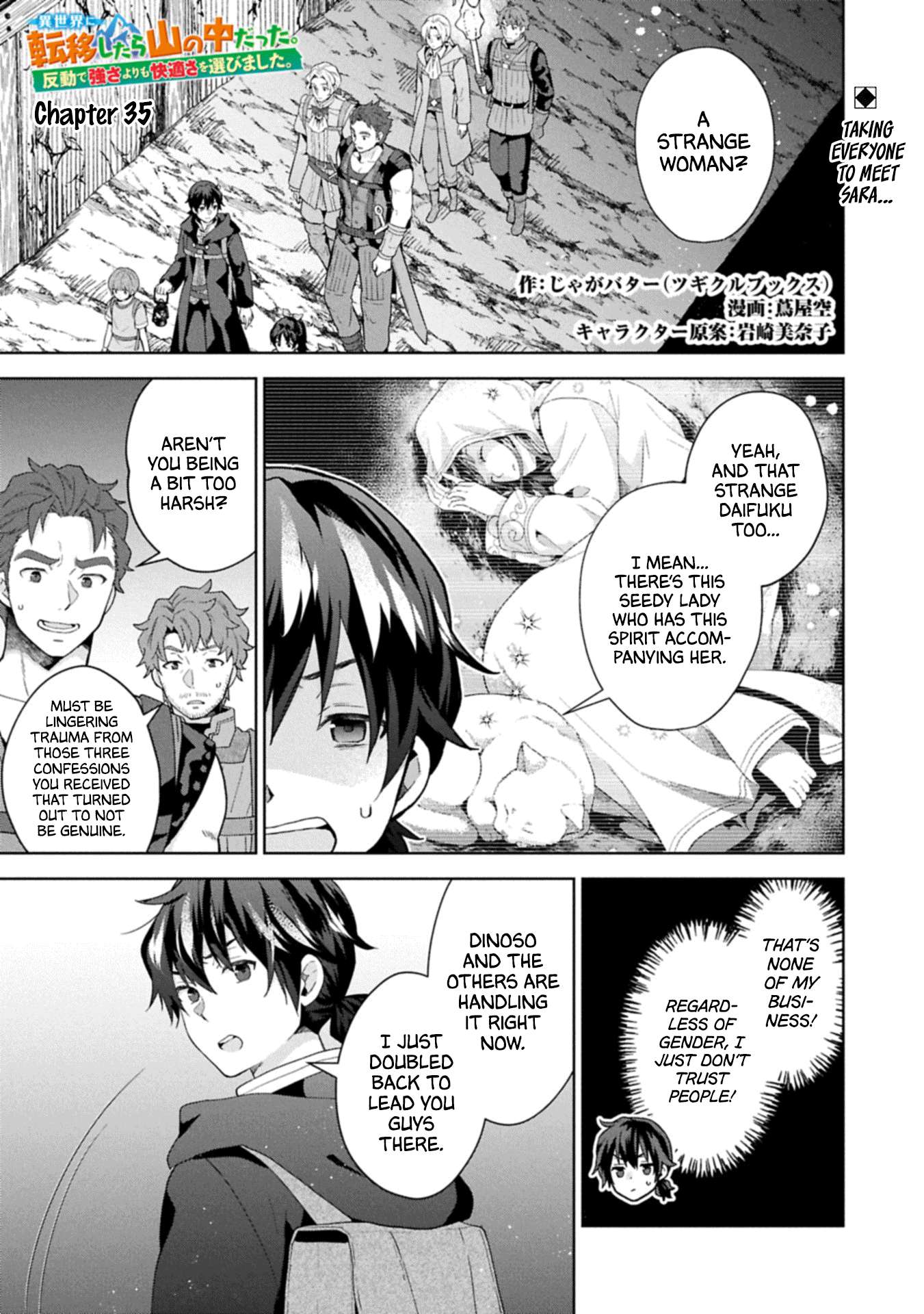 I Got Sent to Another World, but It’s in the Mountains. In Reaction, I Choose Comfort Over Strength Chapter 35 - Page 1