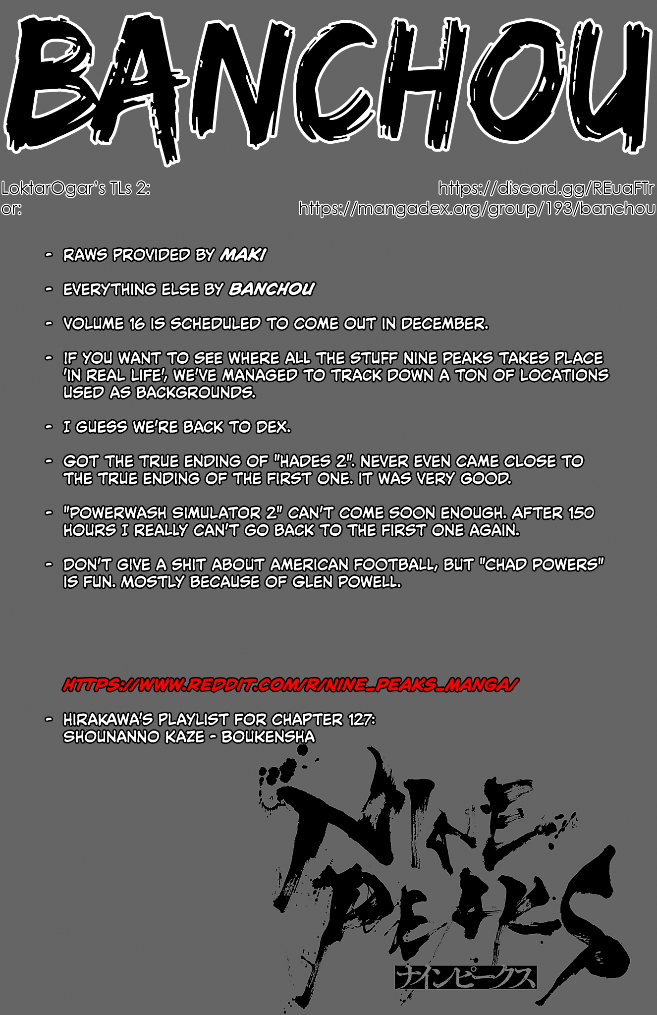 Nine Peaks Chapter 127 - Page 1