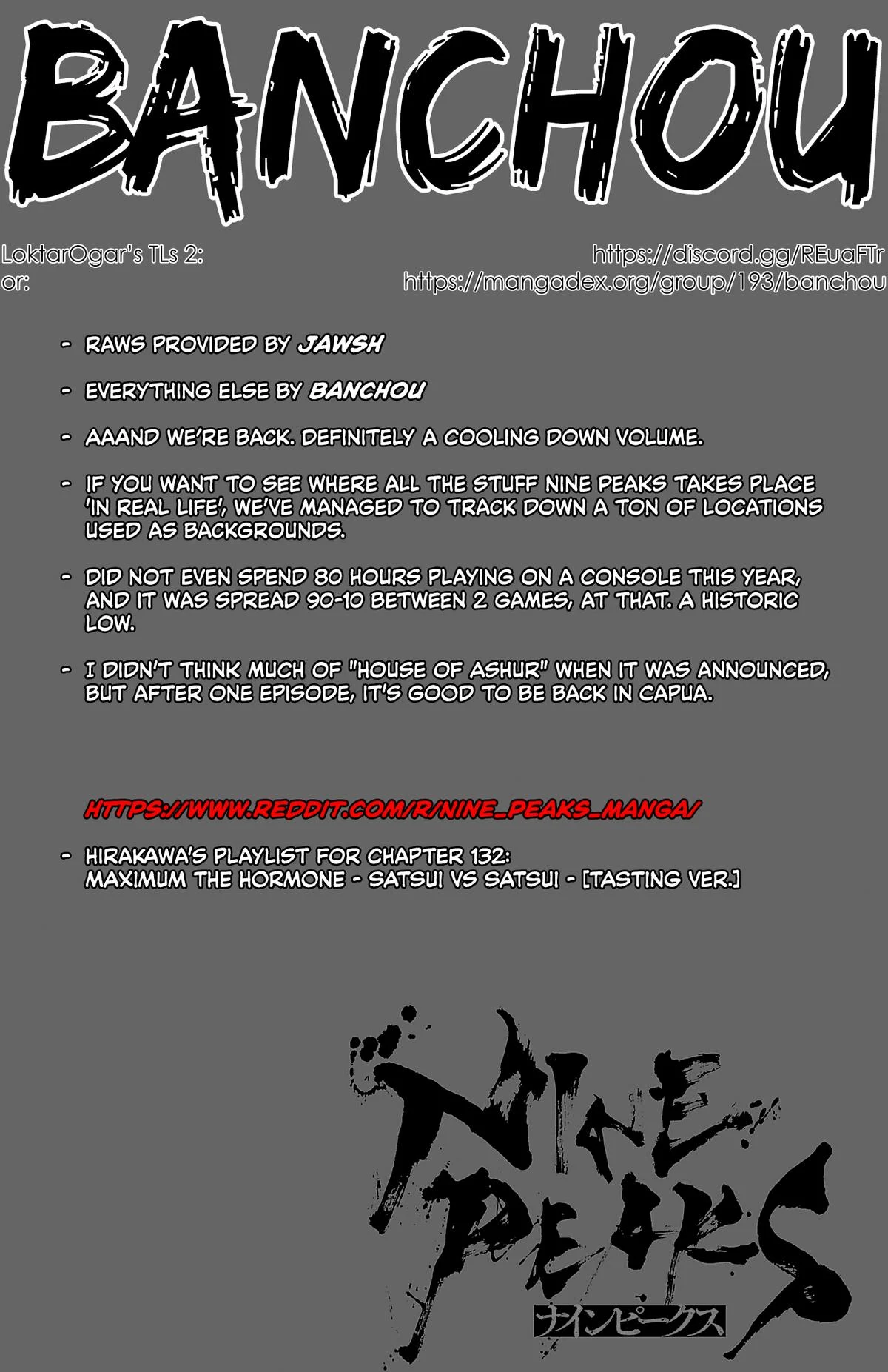 Nine Peaks Chapter 132 - Page 1