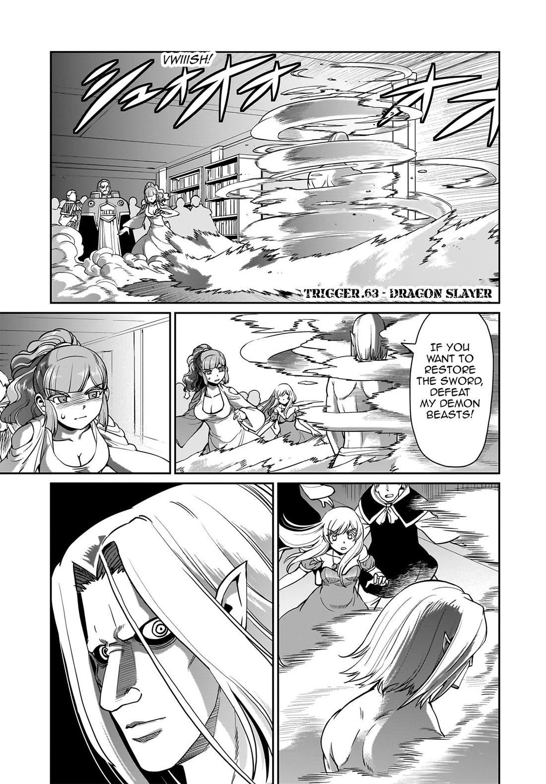 The gunner’s life of a middle-aged man summoned to another world and armed with a rifle: an airsoft addicted salaryman returns to the alternative world after work Chapter 63 - Page 2