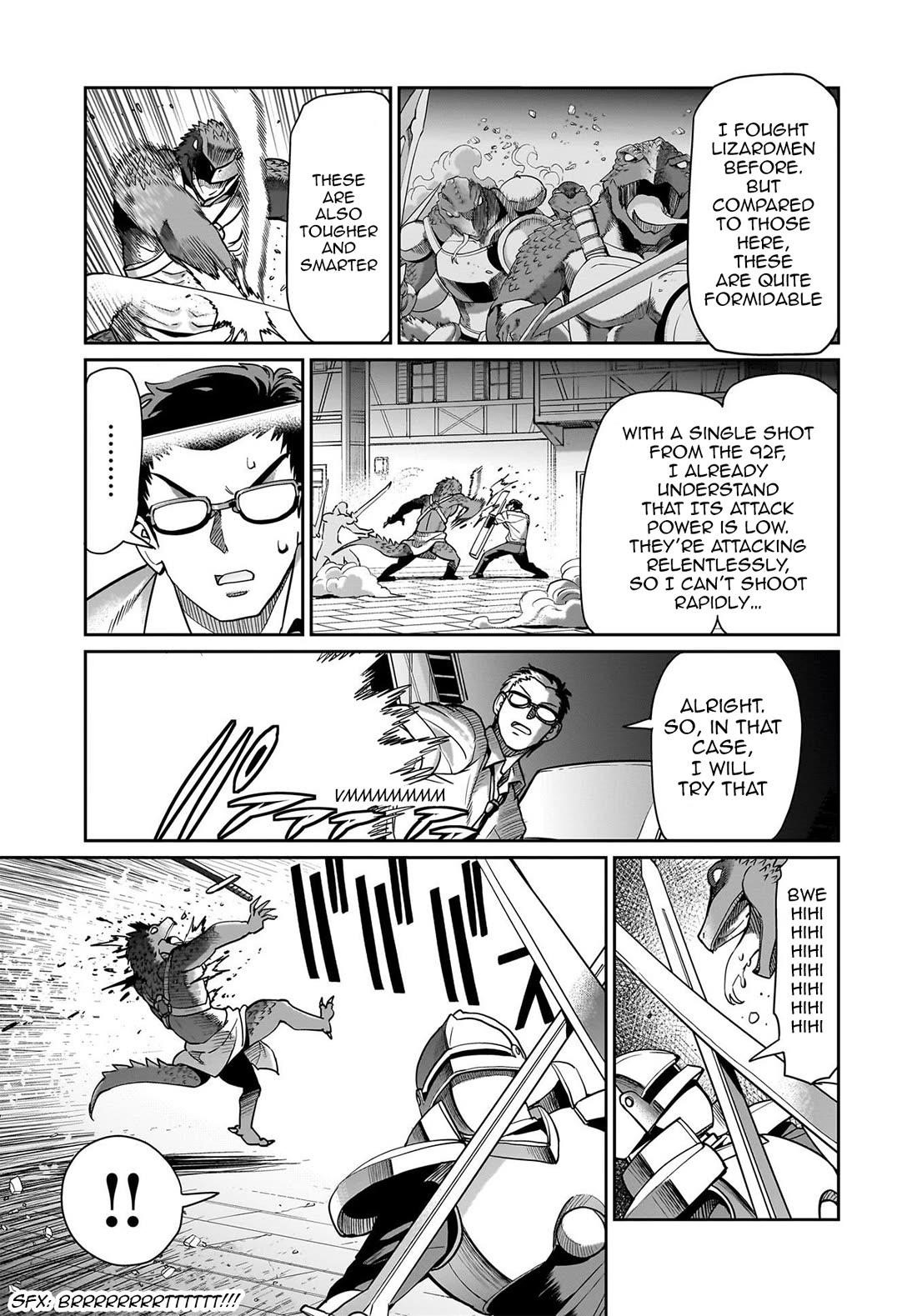 The gunner’s life of a middle-aged man summoned to another world and armed with a rifle: an airsoft addicted salaryman returns to the alternative world after work Chapter 66 - Page 10