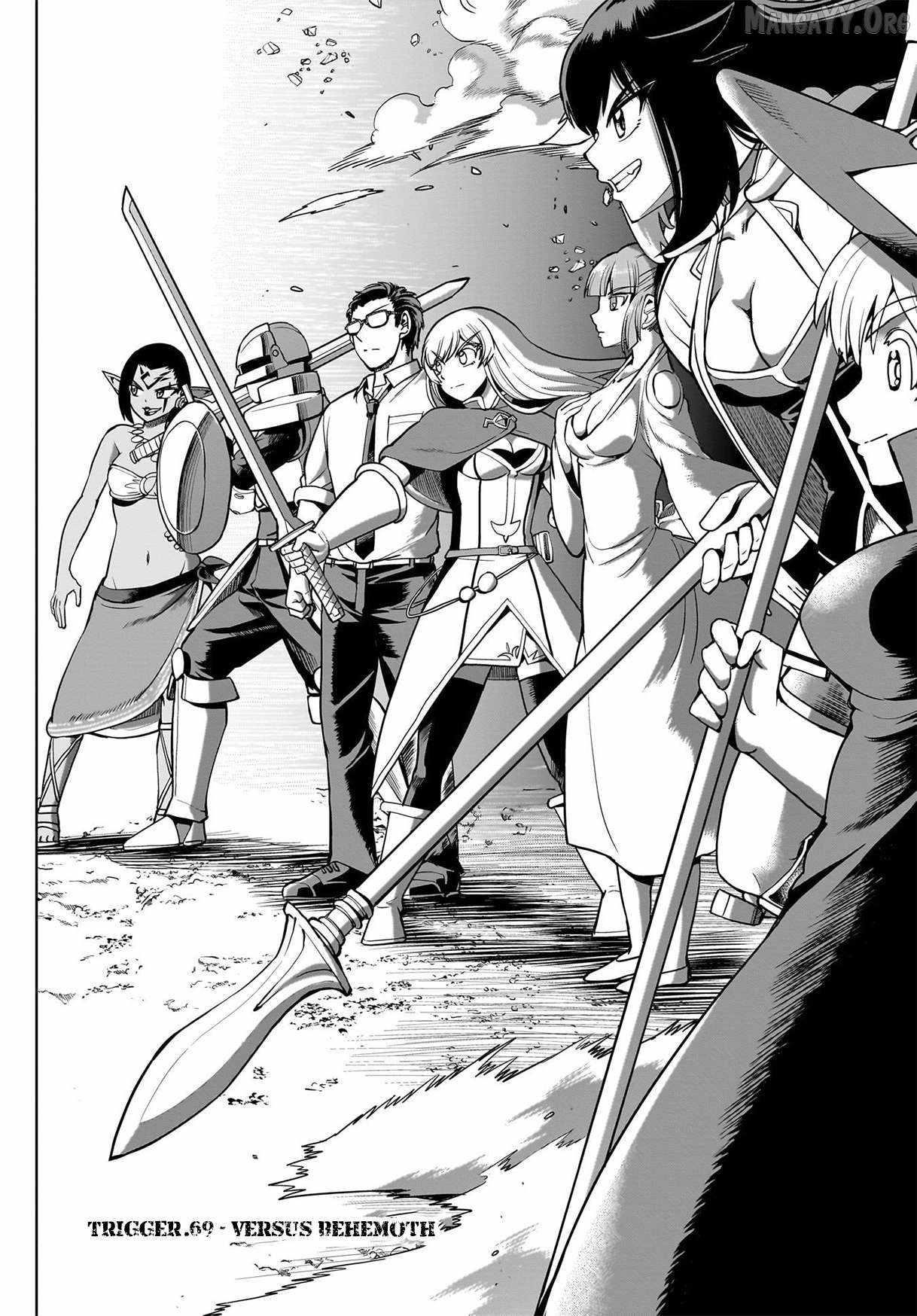 The gunner’s life of a middle-aged man summoned to another world and armed with a rifle: an airsoft addicted salaryman returns to the alternative world after work Chapter 69 - Page 2