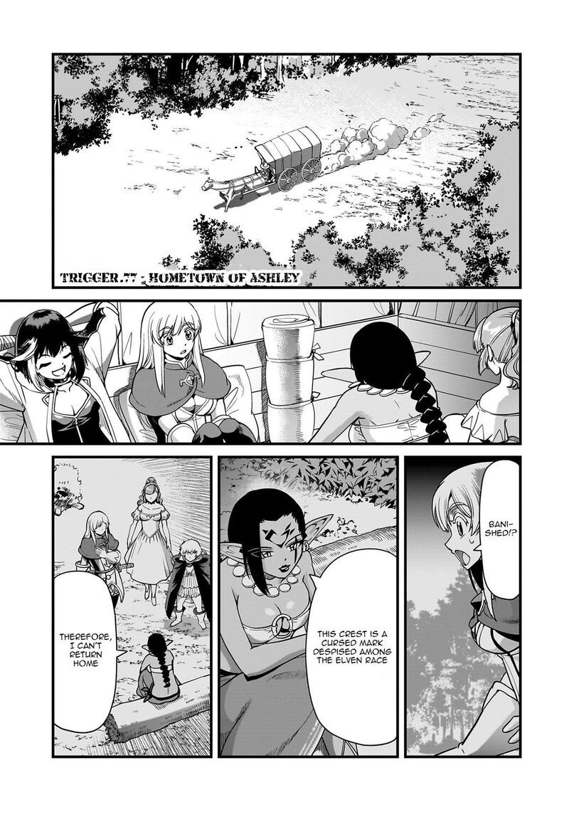 The gunner’s life of a middle-aged man summoned to another world and armed with a rifle: an airsoft addicted salaryman returns to the alternative world after work Chapter 77 - Page 1