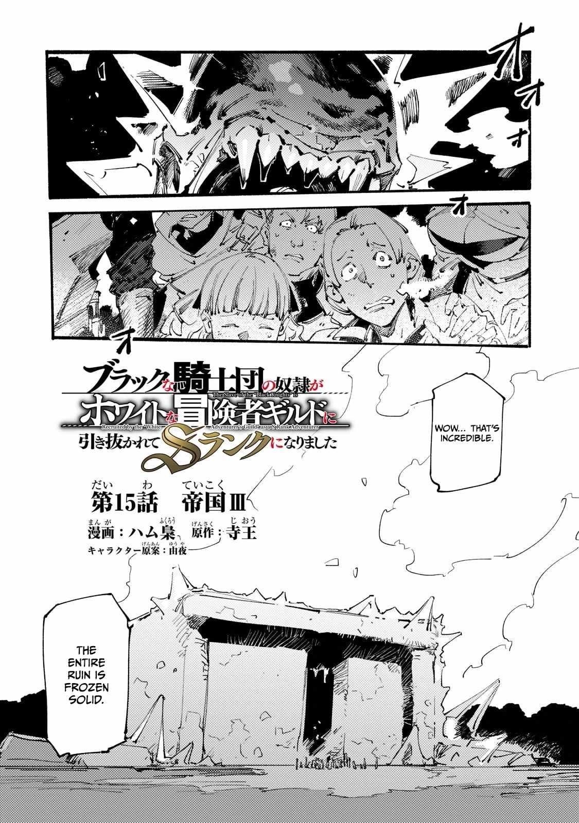 The Slave of the “Black Knights” is Recruited by the “White Adventurer’s Guild” as a S Rank Adventurer Chapter 15 - Page 1