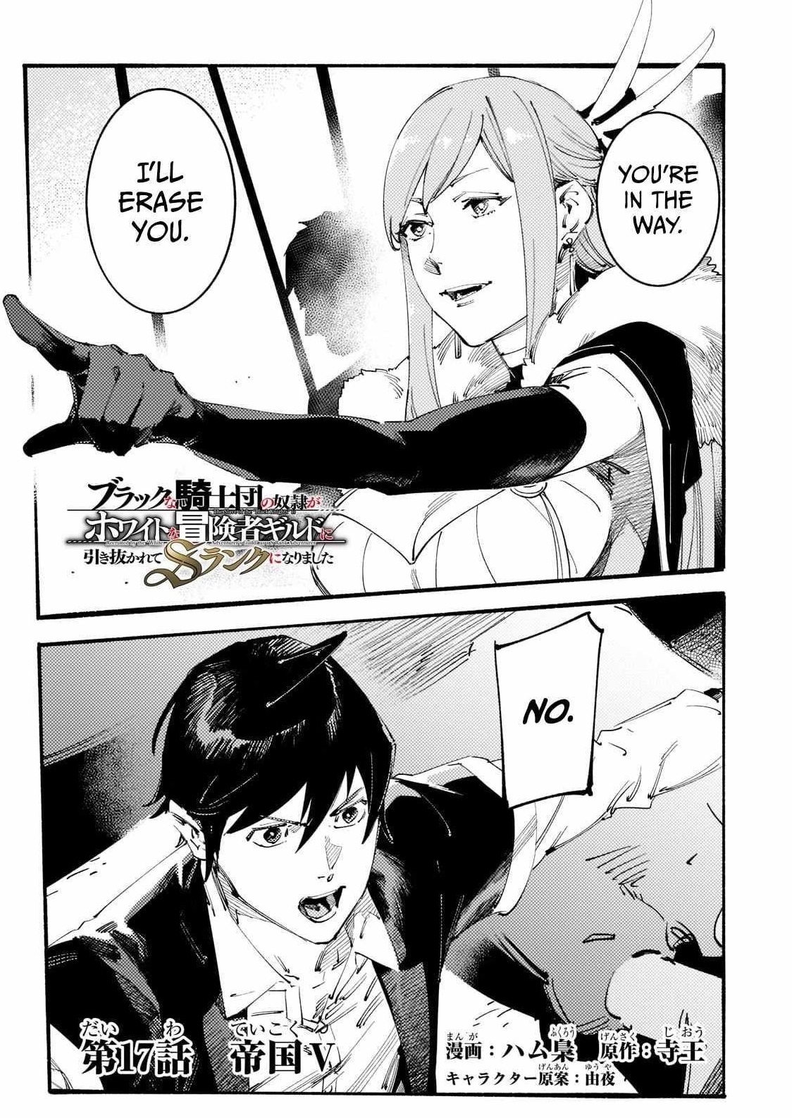 The Slave of the “Black Knights” is Recruited by the “White Adventurer’s Guild” as a S Rank Adventurer Chapter 17 - Page 1