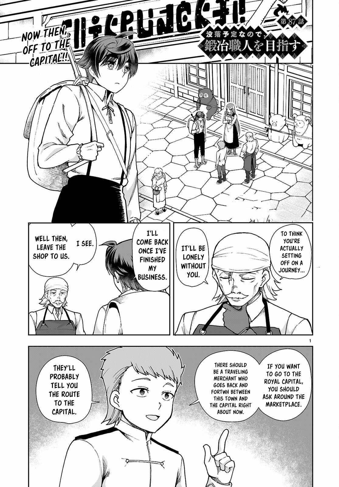 Botsuraku Youtei Nanode, Kajishokunin Wo Mezasu Chapter 87 - Page 1