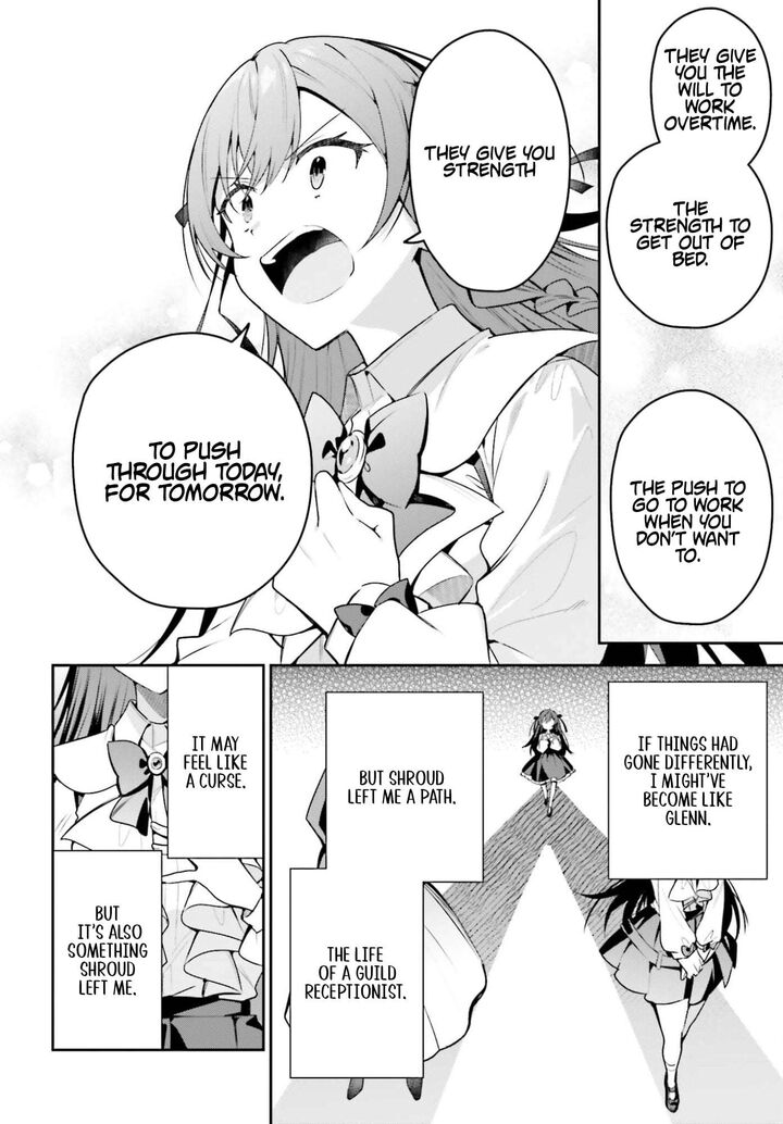 I’m the guild receptionist, but since I don’t want to work overtime, I think I’ll just solo the boss Chapter 49 - Page 22